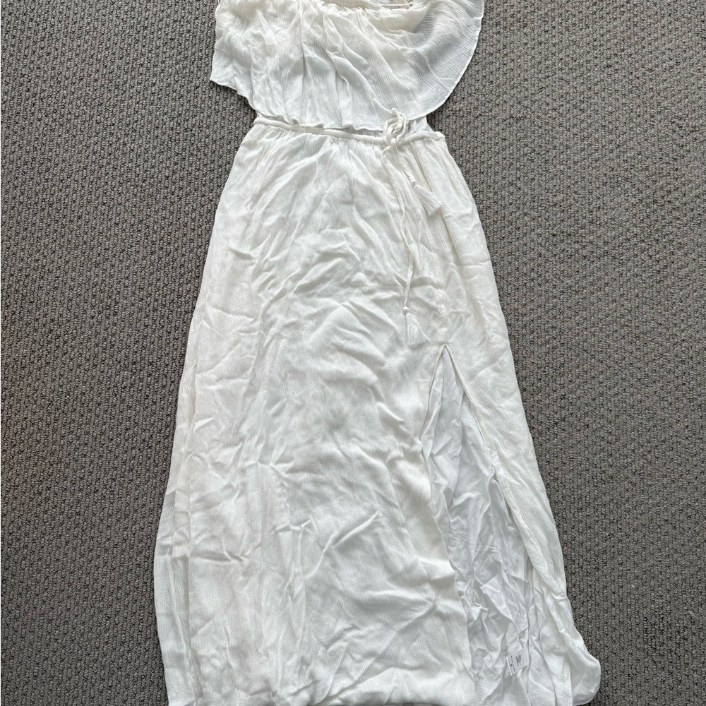 Mustard Seed Strapless White Dress